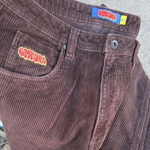 Empyres Chocolate Corduroy Trousers 32